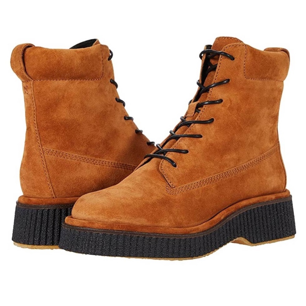 Rag & Bone Sloane‎ Suede Lace-Up Boot in Cinnamon 7.5